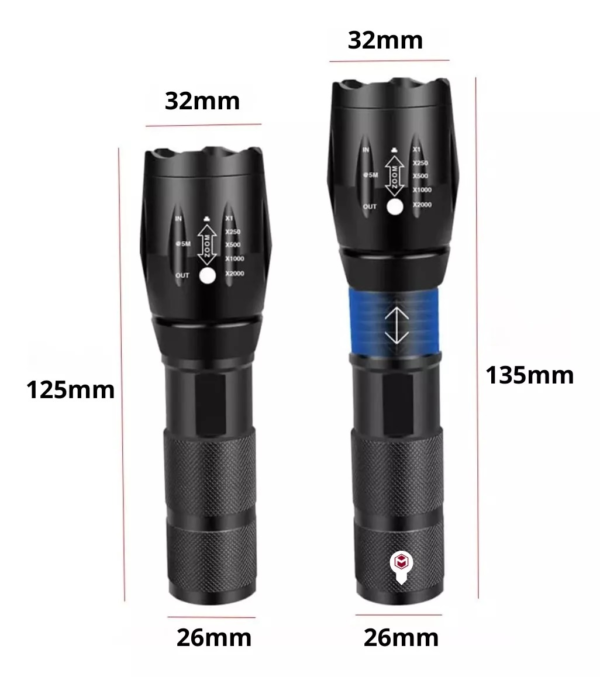 Linterna Luz Led Ultravioleta Uv Recarga