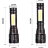 Linterna Led Cree T6 Usb Micro Zoom Lámpara