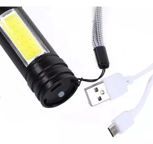 Linterna Led Cree T6 Usb Micro Zoom Lámpara