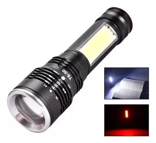 Linterna Led Cree T6 Usb Micro Zoom Lámpara