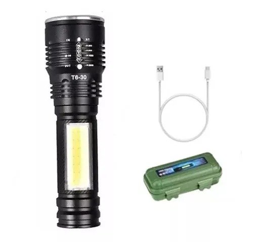 Linterna Led Cree T6 Usb Micro Zoom Lámpara