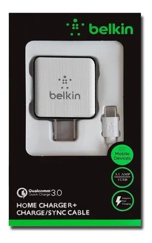 Cargador Micro Usb Carga Rápida Belkin  tc