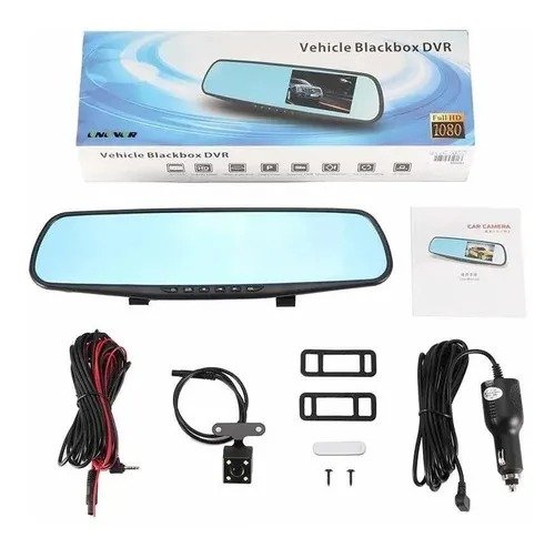Espejo Retrovisor Doble Cámara Full Hd