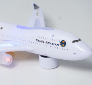 Avión  Air  saudi Arabian 747 boeing blanco