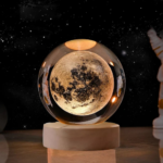 Lampara Saturno, Luna y astronauta planenetario