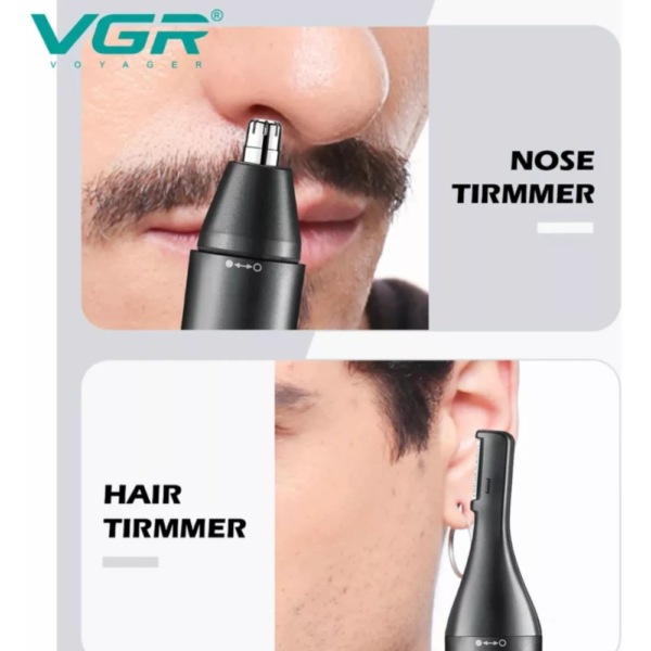 Depilador Nasal Patilla Vgr V-613 2 En 1