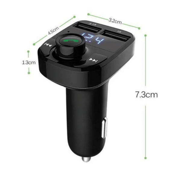 Adaptador Car Bluetooth Player Mp3 X8 3