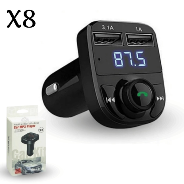 Adaptador Car Bluetooth Player Mp3 X8 3
