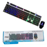 Combo Teclado Mouse Gamer Alámbrico F92