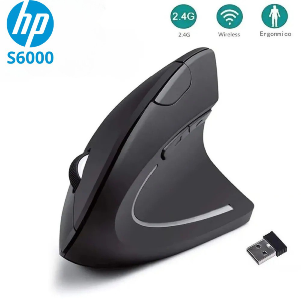 Mouse Inalámbrico Ergonómico Hp S6000