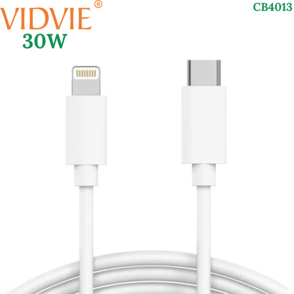 Cable Tipo C A Lightning Vidvie 30W 4013