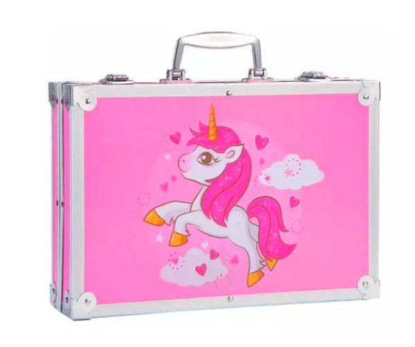 Kit de Arte con Maleta de Lujo rosado