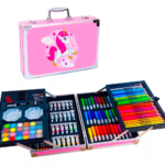 Kit de Arte con Maleta de Lujo rosado