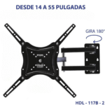 Base Soporte Tv 14´´ A 55´´ Hdl-117b-2