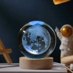 Lámpara Esfera Cristal Luna Llena