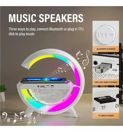 Lámpara Tik Tok Bocina Parlante Cargador