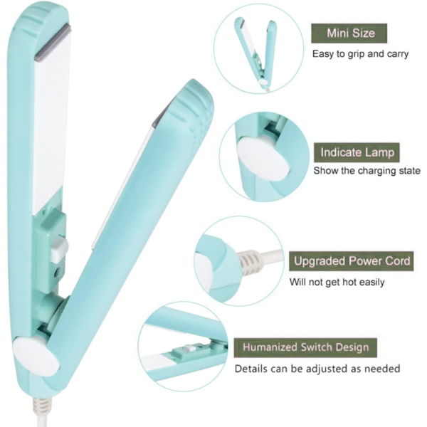 Plancha Mini Viajera Para Cabello Cerámica