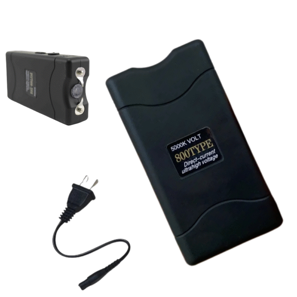 Taser Con Linterna Cargador Estuche 801